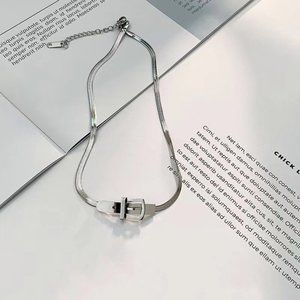 Belt Buckle Necklace Women